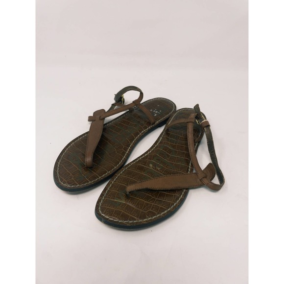 Sam Edelman Shoes - Sam Edelman GIGI Women's Leather Strappy Thong Sandals in Brown Size 8.5